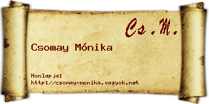 Csomay Mónika névjegykártya