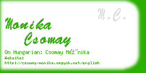 monika csomay business card